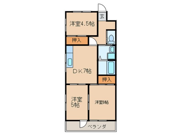 陽光マンションの物件間取画像